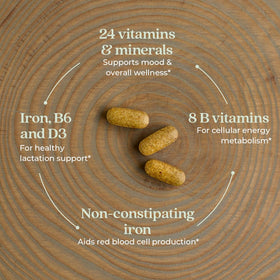 Détails des ingrédients des Compléments Alimentaires Postnatals New Chapter