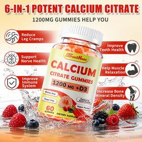 Détails des ingrédients des gummies de calcium tsunshnes