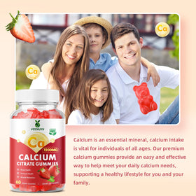 Détails des ingrédients des gummies de calcium VCCHUYH