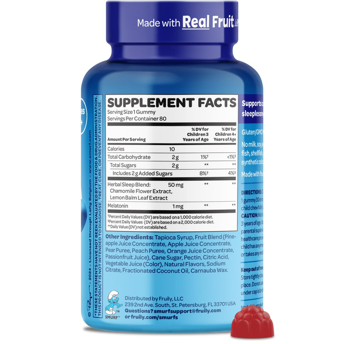 Détails des ingrédients des Gummies de Sommeil VITABURST