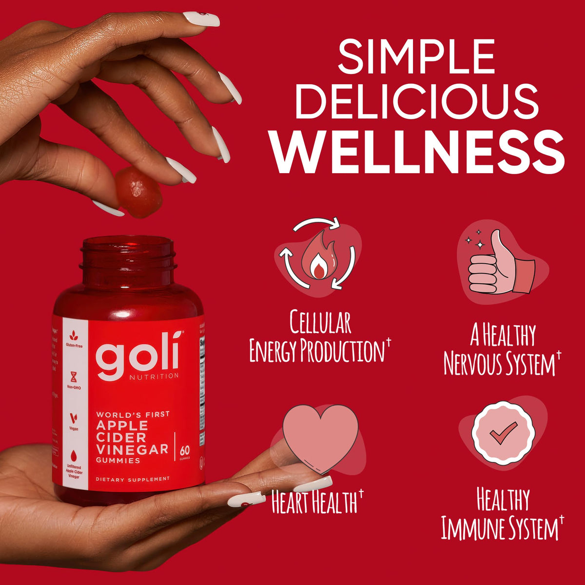 Détails des ingrédients des Gummies Goli au Vinaigre de Cidre de Pomme