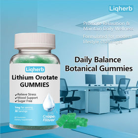 Détails des ingrédients des gummies Liqherb Orotate de Lithium