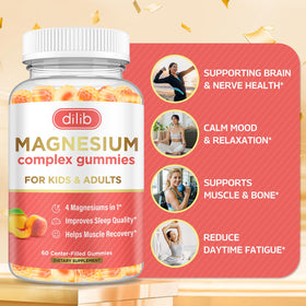 Détails des ingrédients des gummies Magnésium dilib