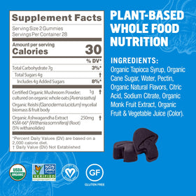 Détails des ingrédients des Gummies OM MUSHROOM SUPERFOOD