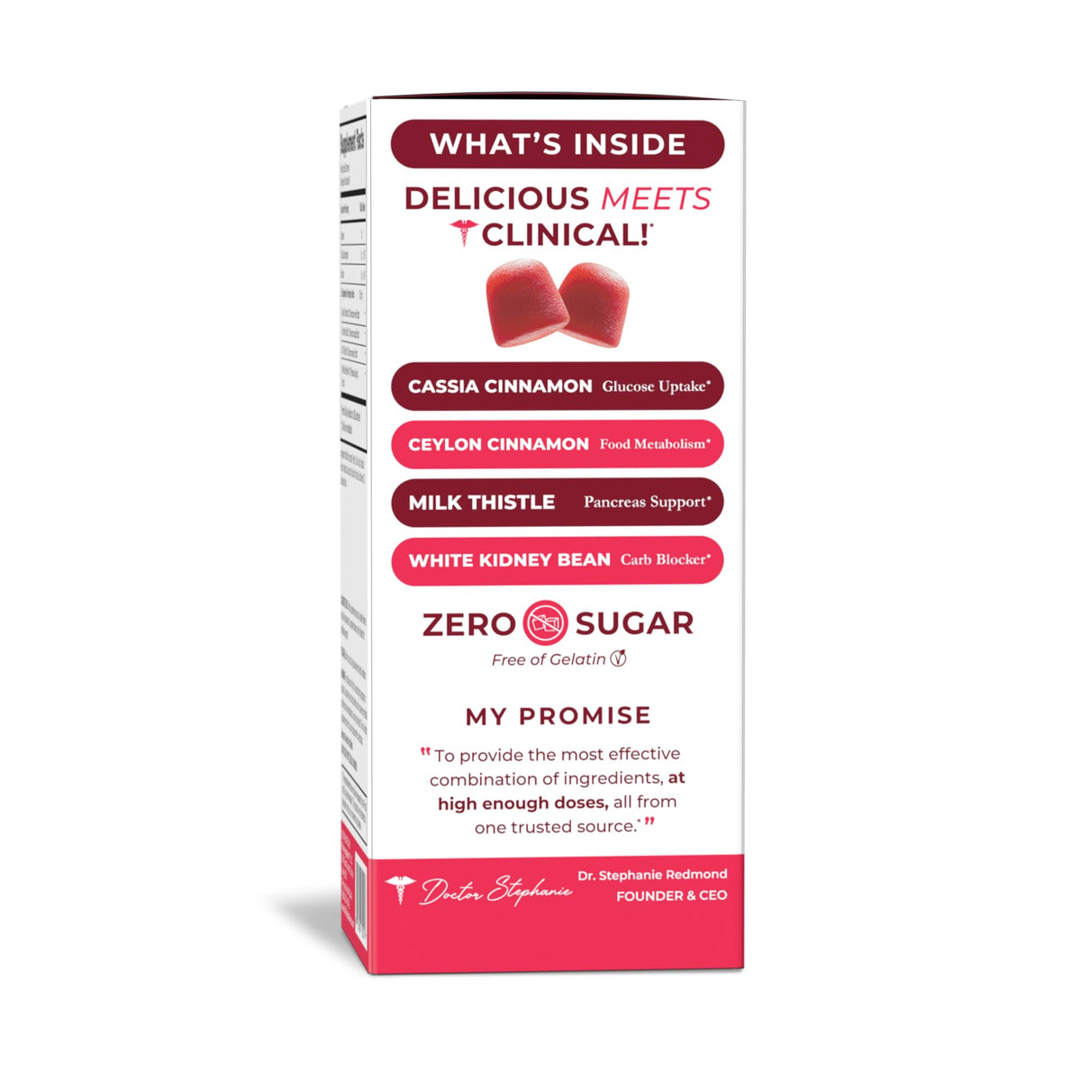 Détails des ingrédients des Gummies Pharmaganics SugarDown