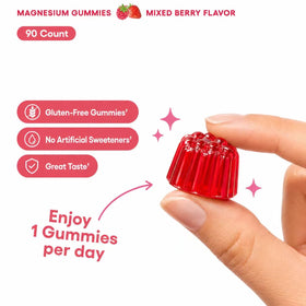 Détails des ingrédients des gummies UXOEJIK au magnésium.