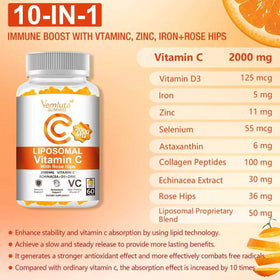 Détails des ingrédients des gummies Vemluta