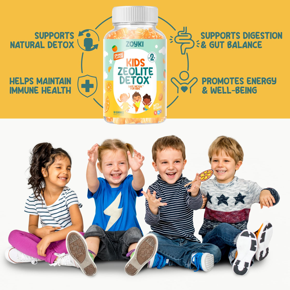 Détails des ingrédients des Gummies Zoyki pour Enfants
