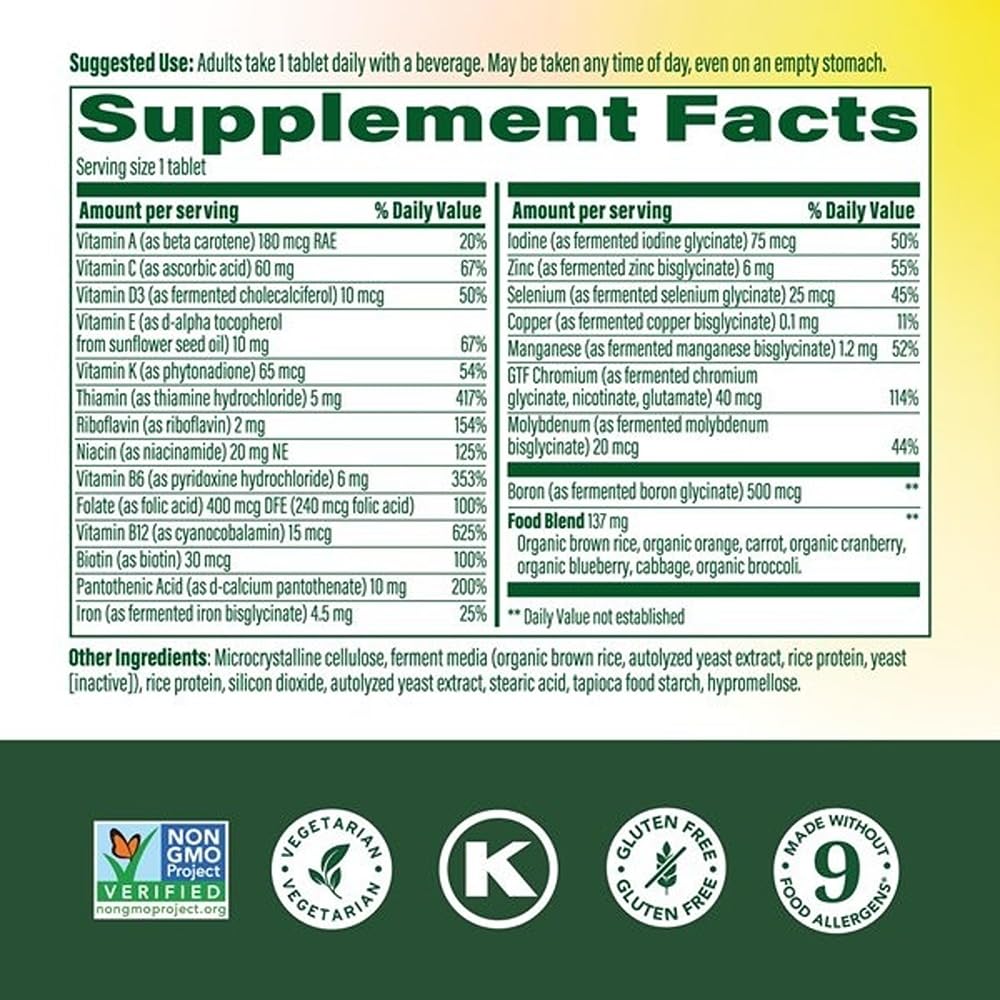 Détails des ingrédients des Multivitamines MegaFood