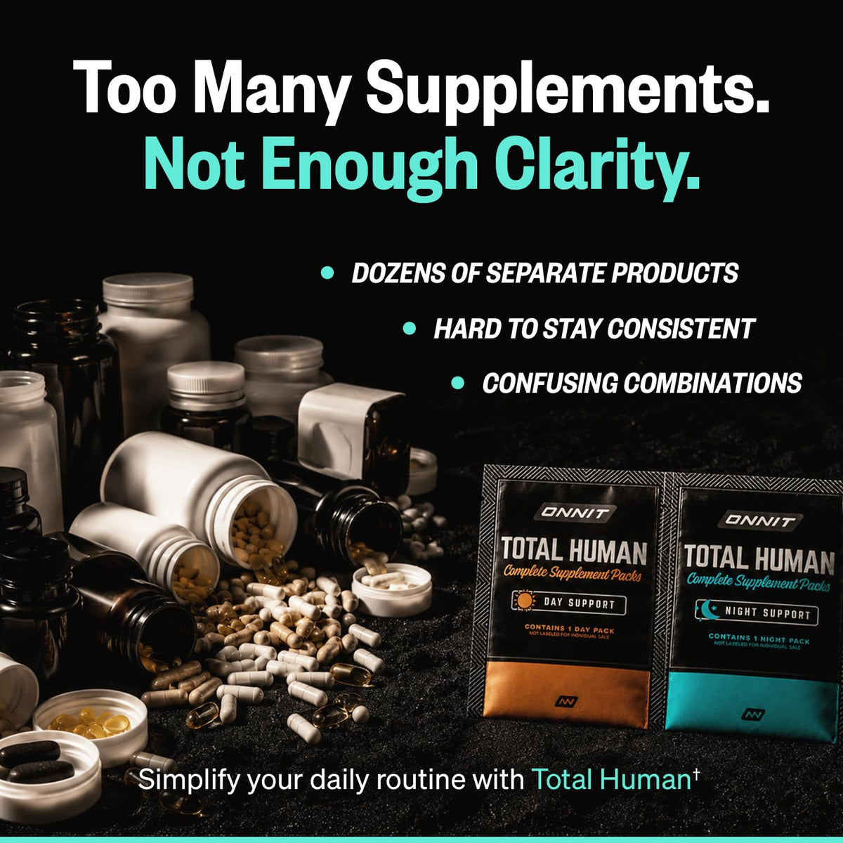 Détails des ingrédients des packs ONNIT Total Human