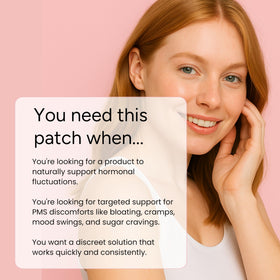 Détails des ingrédients des patches pré-menstruels The Patch Remedy