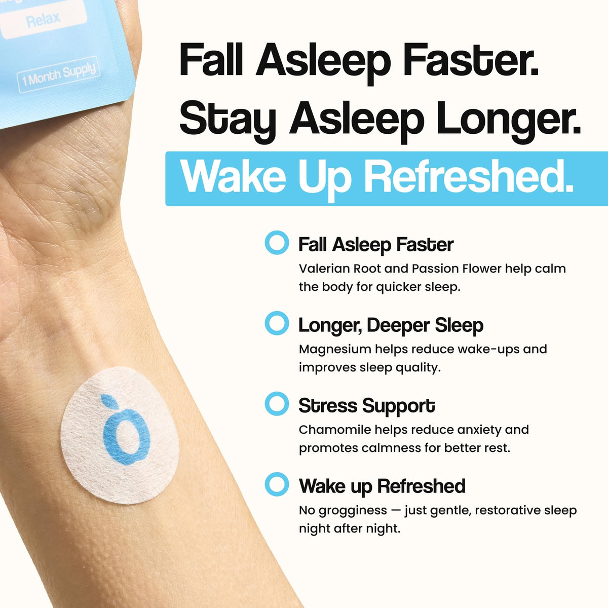 Détails des ingrédients des patchs de sommeil Vytadose