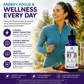Détails des ingrédients du complément B1 liquide Life Solutions