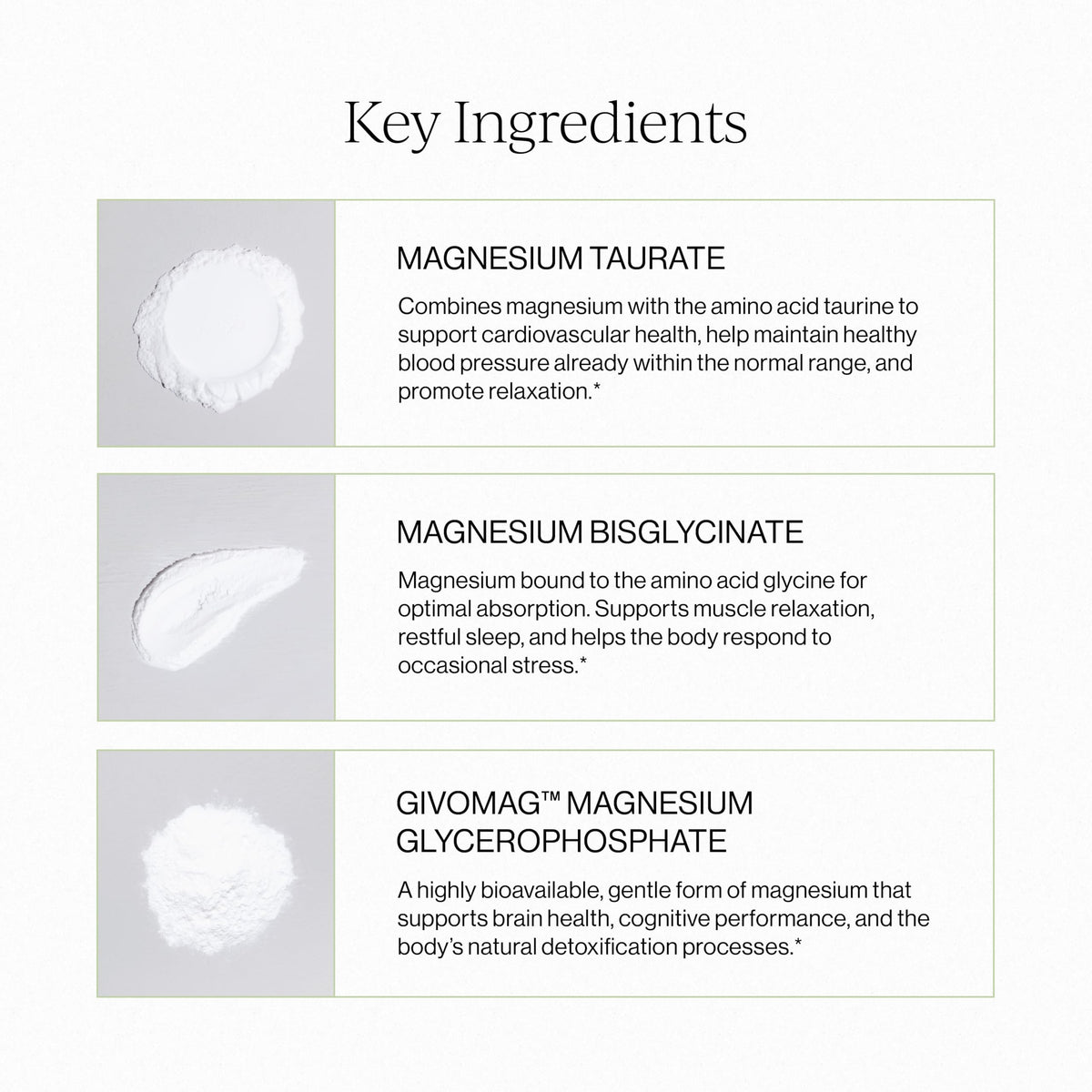 Détails des ingrédients du CYMBIOTIKA Complex de Magnésium Liposomal