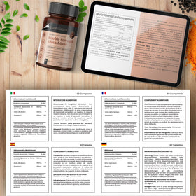Détails des ingrédients du Glutathione 1000mg