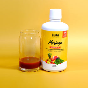 Détails des ingrédients du jus de moringa Bella All Natural