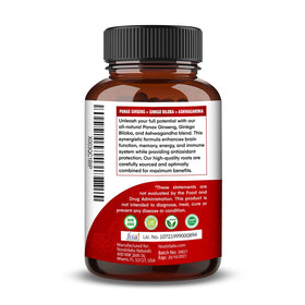 Détails des ingrédients du Nootrilabs Ginseng Rouge Coréen sur l'emballage
