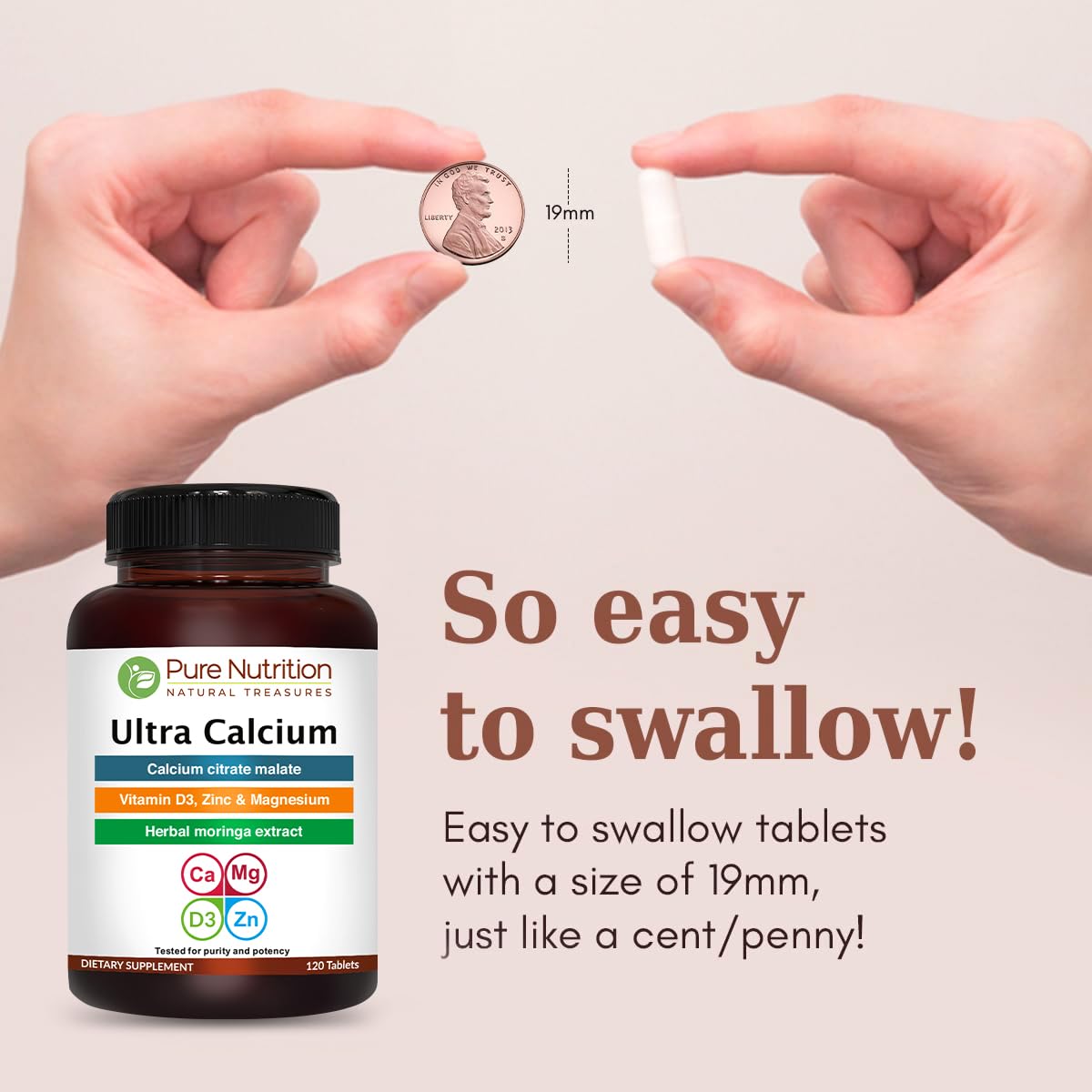 Détails des ingrédients du PURE NUTRITION Ultra Calcium 1000mg