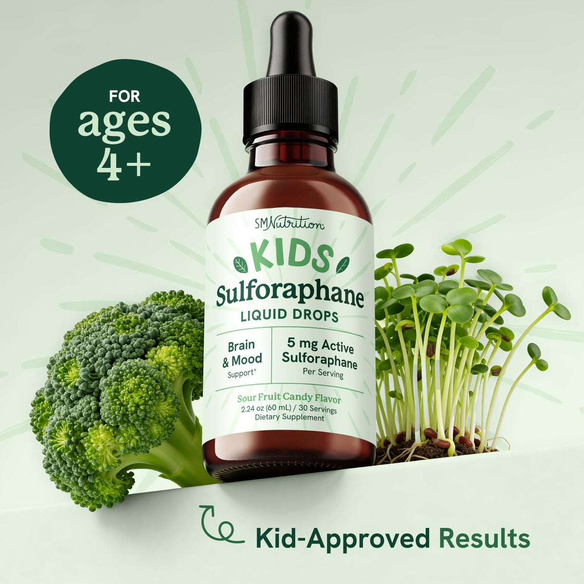 Détails des ingrédients du Sulforaphane Liquide pour Enfants