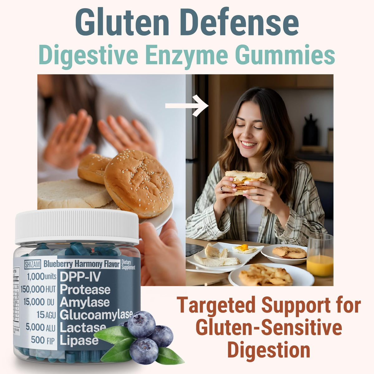 Détails des ingrédients Gummies Enzymes daily SHIZAM