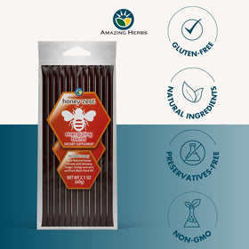 Détails des ingrédients naturels dans le sachet de miel