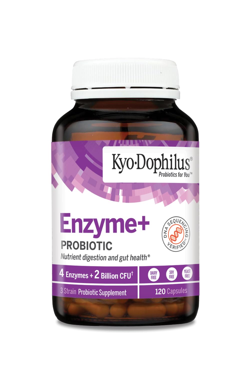 Détails des ingrédients sur l'emballage de Kyolic Kyo-Dophilus Enzymes+