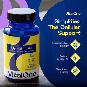 Détails des ingrédients sur l'étiquette de VitalOne Urolithin A