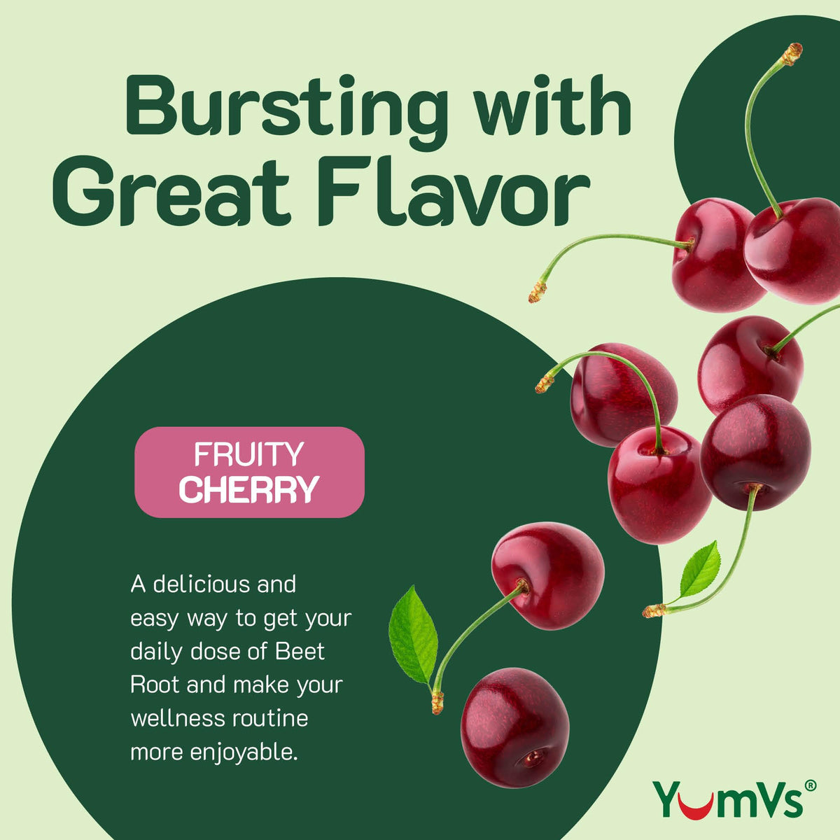 Détails des ingrédients sur l'étiquette des gummies de betterave YUM-V'S