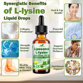 Détails des ingrédients sur l'étiquette du flacon de L-Lysine