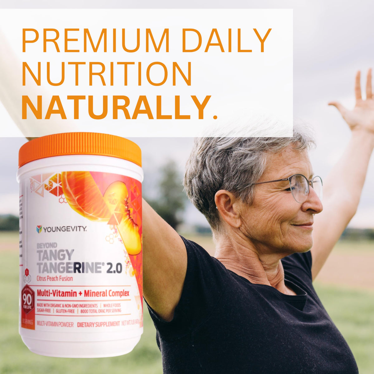 Détails des ingrédients Youngevity Multivitamines Citrus Pêche