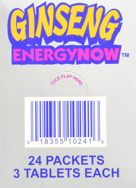 Détails des paquets de PANAX GINSENG Ginseng Energy Now