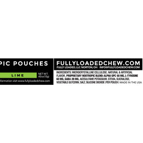 Détails des pouches nootropiques Fully Loaded Bullseye lime