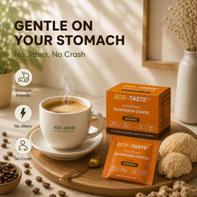 Détails des sachets de café aux champignons ECO-TASTE