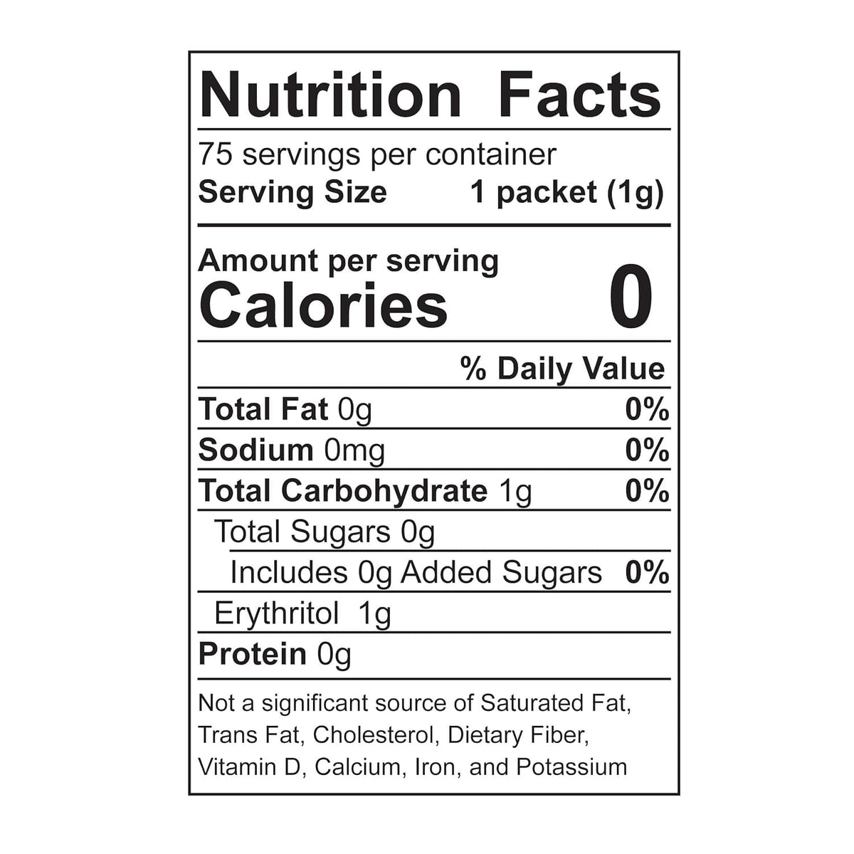 Détails des sachets de Stevia biologique Wholesome