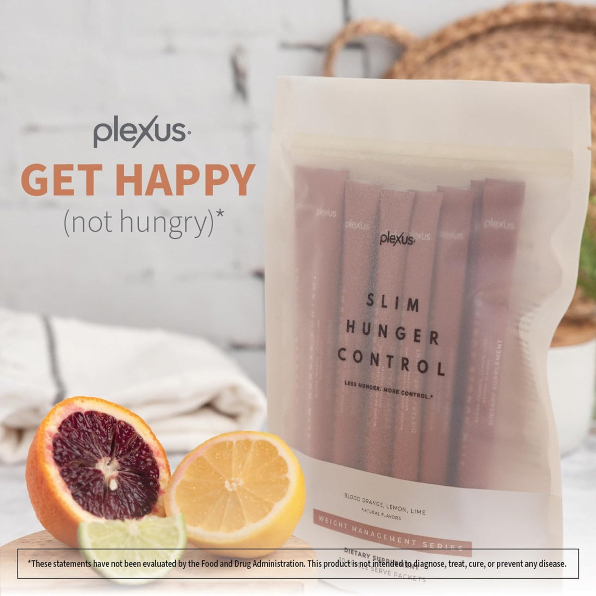 Détails des sachets Plexus Slim Hunger Control.