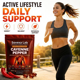 Détails des spécifications des gélules de poivre cayenne Sovexa Lab
