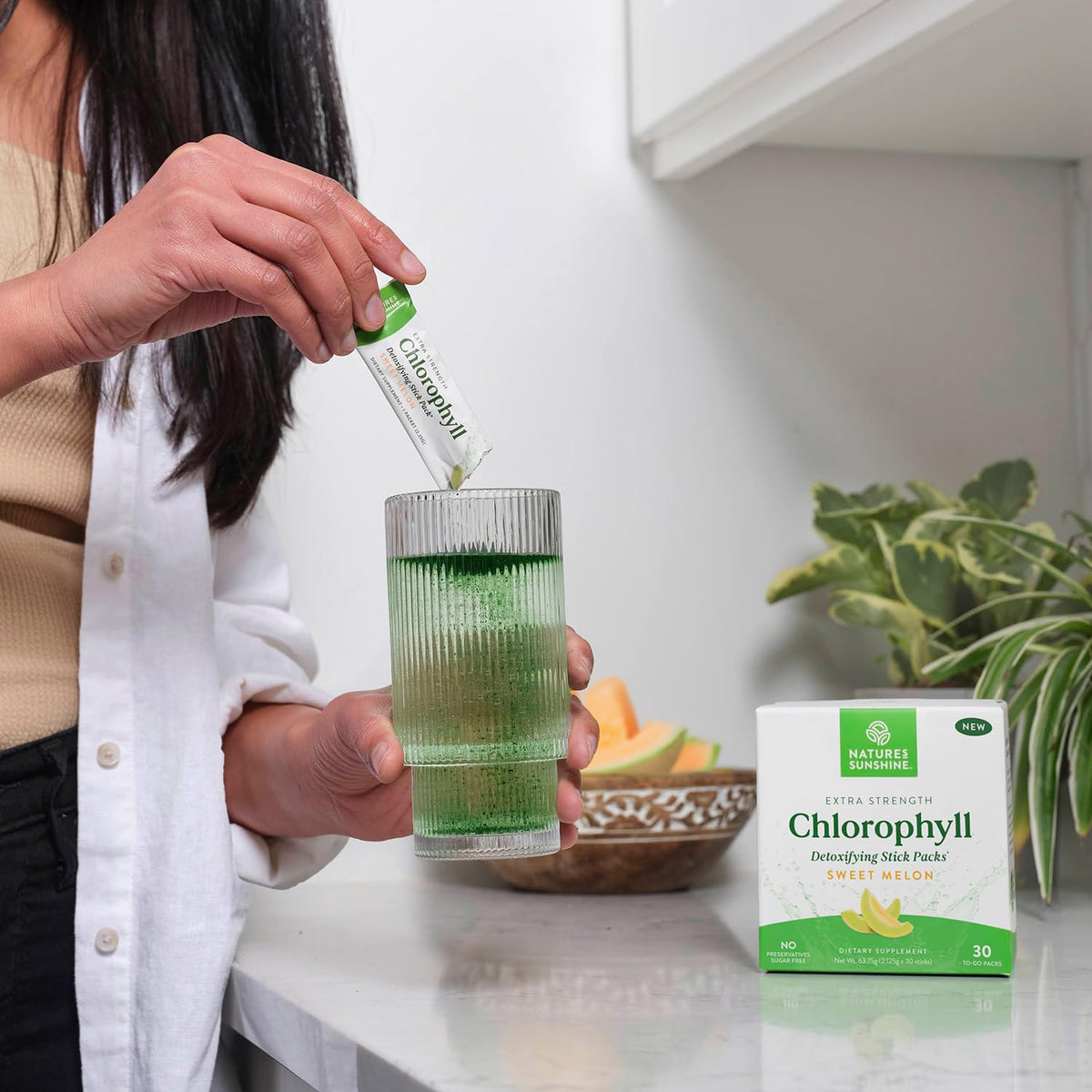 Détails des Stick Packs de Chlorophylle Nature's Sunshine
