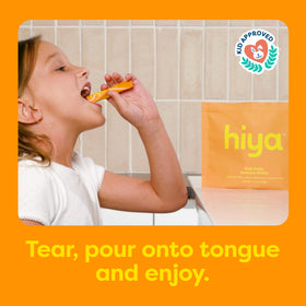 Détails des stick packs HIYA pour enfants goût orange