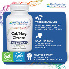 Détails du complément Calcium et Magnésium New Beginnings Nutritionals