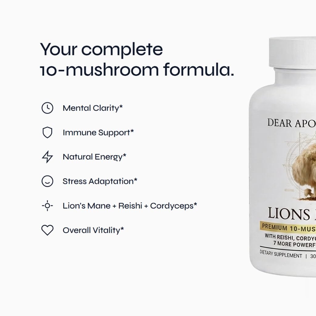 Détails du complexe de champignons 10x, capsules végétales en gros plan