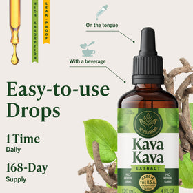 Détails du compte-gouttes de Kava HERBAMAMA
