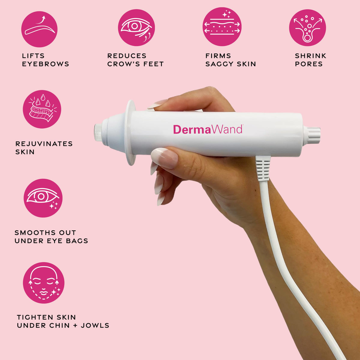 Détails du DermaVitál Derma Wand avec technologie avancée