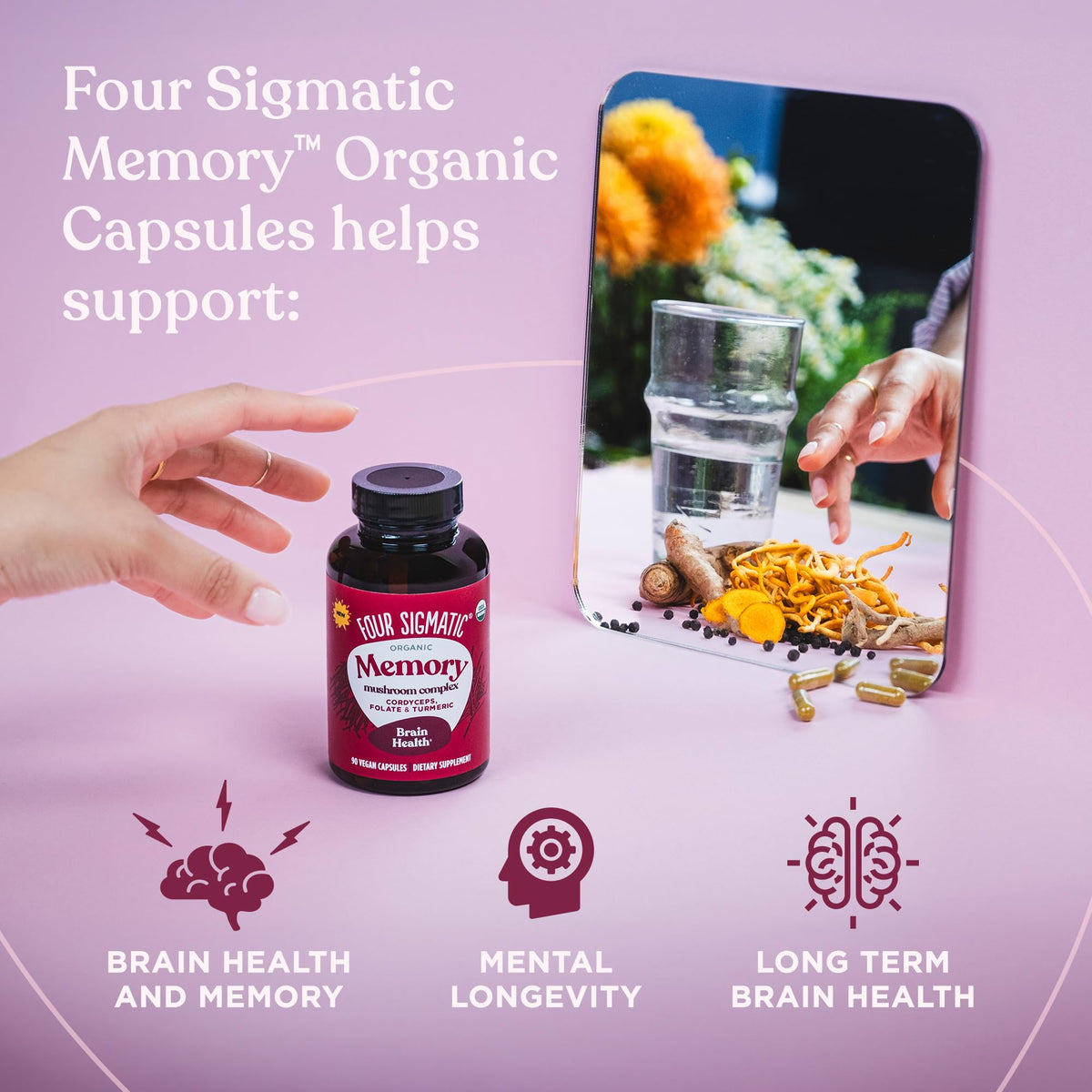 Détails du dos de l'emballage des capsules Mémoire Four Sigmatic