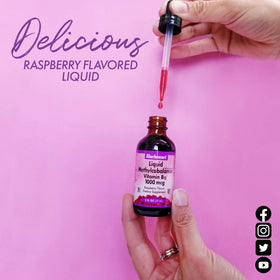 Détails du flacon de 2 oz de BlueBonnet B12 Liquide