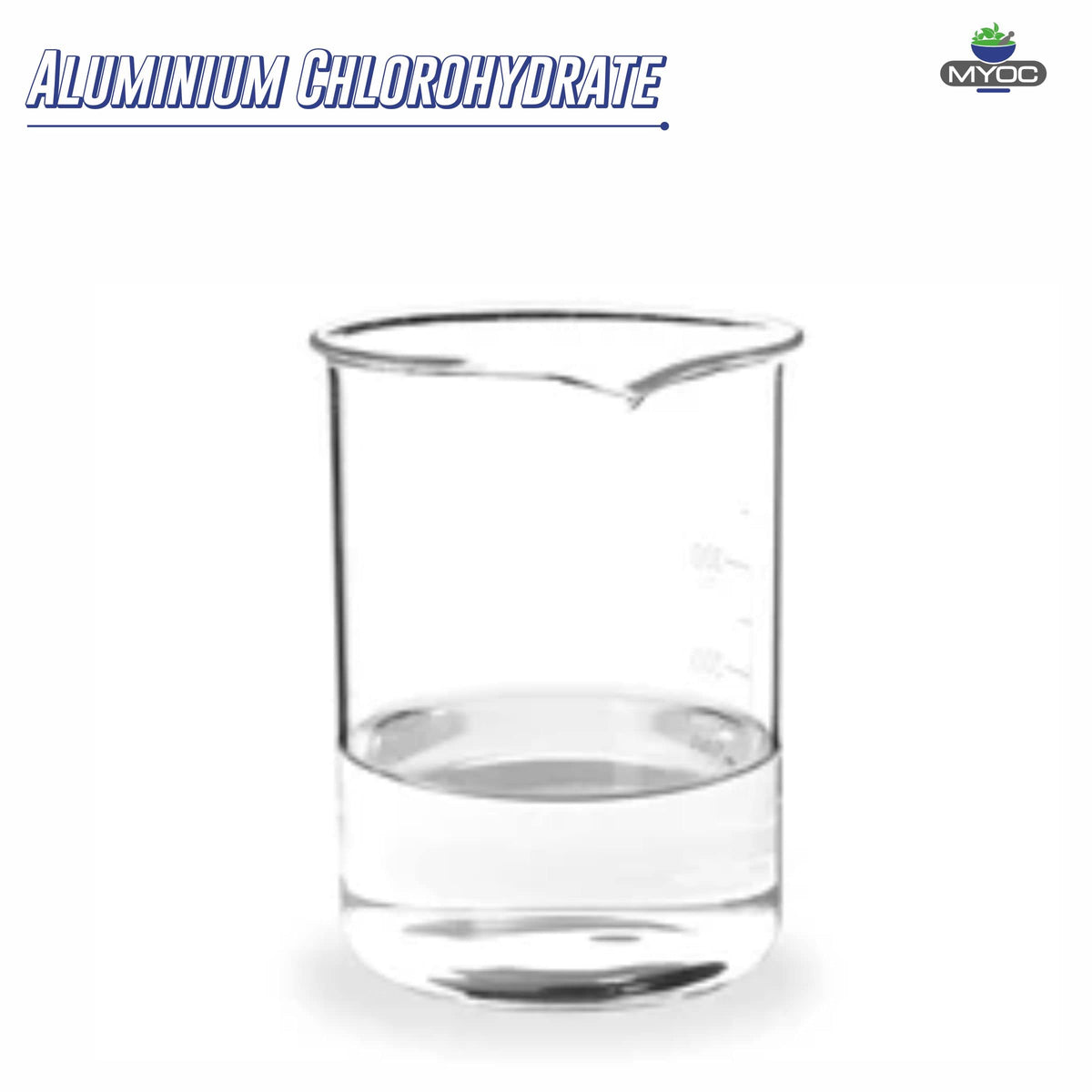 Détails du flacon de chlorhydrate d'aluminium MYOC 100 ml