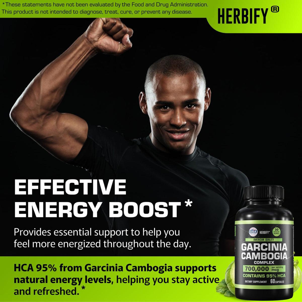 Détails du flacon de Garcinia Cambogia HERBIFY