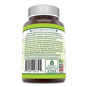 Détails du flacon de Ginkgo Biloba Double Force Herbal Secrets, étiquette et contenu