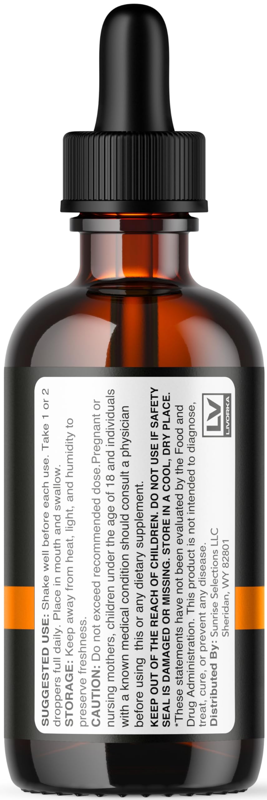 Détails du flacon de Gouttes GlucoZenX LIVORKA