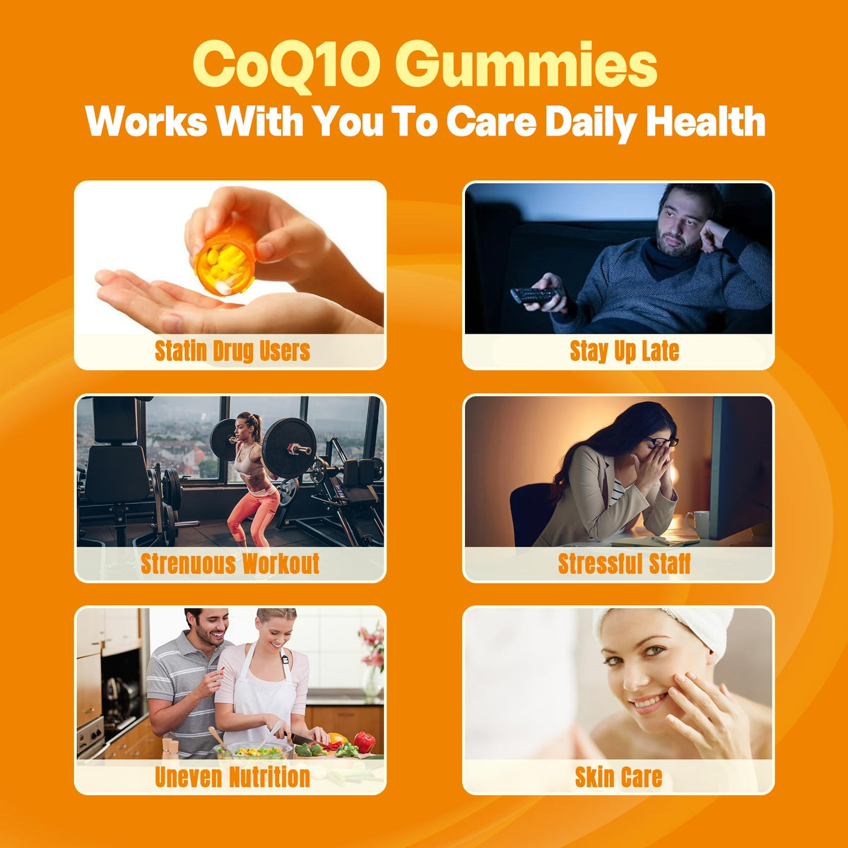Détails du flacon de gummies CoQ10 250mg NEVISS
