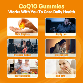 Détails du flacon de gummies CoQ10 250mg NEVISS